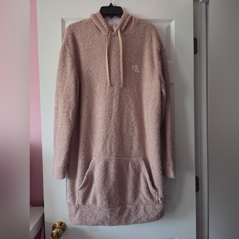 Calvin Klein cozy knit sleepwear gown size L
